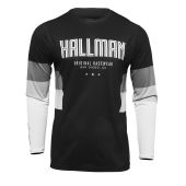 THOR HALLMAN Motocross-Shirt DIFFER DRAFT Schwarz/Weiss