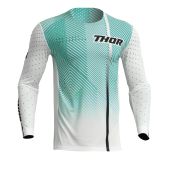 Thor Motocross-Shirt Prime Tech Weiß/Teal