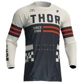 Thor Motocross-Shirt Pulse C0Mbat Midnight/Weiß