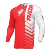 Thor Motocross-Shirt Prime Analog Rot/Weiss