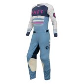 Thor Kompletes Motocross-Anzug Frauen Prime Blaze Blau Grau/Vintage Weiss