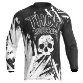 Thor Motocross-Shirt Jugend Sector Gnar Schwarz/Weiß