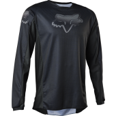 FOX 180 Blackout Motocross-Shirt Schwarz/Schwarz