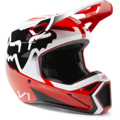 FOX V1 Leed Motocross-Helm Dot/Ece FLUO Rot
