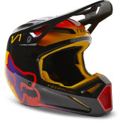 FOX V1 Toxsyk Motocross-Helm Dot/Ece Schwarz