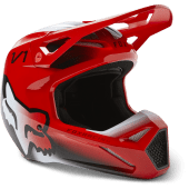 FOX V1 Toxsyk Motocross-Helm Dot/Ece FLUO Rot