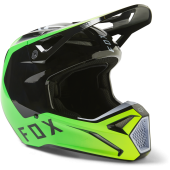 FOX V1 Dpth Motocross-Helm Dot/Ece Schwarz