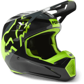 FOX Jugend V1 Xpozr Motocross-Helm Dot/Ece Schwarz/Grau