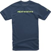 Alpinestars T-shirt Linear Word Dunkel Blau