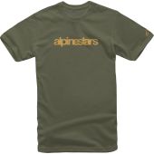 Alpinestars T-shirt Heritage Grün/Gold