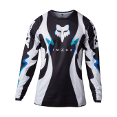 Fox 180 Kozmik Motocross-Shirt Schwarz/Weiß