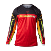 Fox 180 Statk Motocross-Shirt Fluorescent Rot