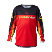 Fox 180 Jugend Statk Motocross-Shirt Fluorescent Rot