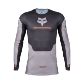 Fox Flexair Optical Motocross-Shirt Steel Grau