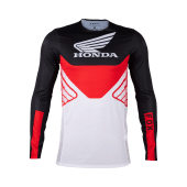 Fox Flexair Honda Motocross-Shirt Schwarz/Weiss