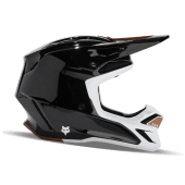 Fox V3 Rs Optical Motocross-Helm Schwarz