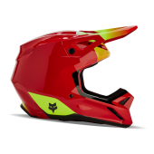 Fox V1 Ballast Motocross-Helm Fluo Rot
