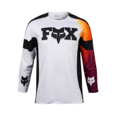 Fox Jugend 360 Streak Motocross-Shirt Weiss