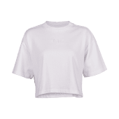 Fox Damen Wordmark Oversized Crop T-shirt Weiß
