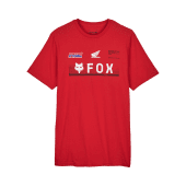Fox X Honda Premium Kurzarm-T-Shirt Flammenrot