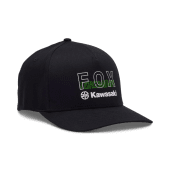 Fox X Kawi Flexfit Kappe Schwarz