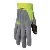 THOR Motocross-Handschuhe DRAFT Grau/Fluo Gelb