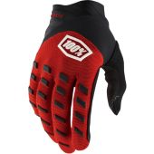 100% Motocross-Handschuhe airmatic Rot/Schwarz