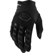100% Motocross-Handschuhe airmatic Schwarz/Holzkohle
