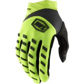 100% Motocross-Handschuhe airmatic für Jugend fluo Gelb/Schwarz
