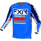 FXR Clutch Pro MX Motocross-Shirt Kobaltblau/Weiss/Dunkel Blau