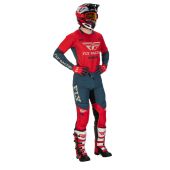 Fly Racing Motocross Evolution Rot-Grau Gear Combo