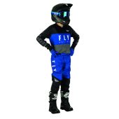 Fly Racing Motocross F-16 Jugend Blau-Grau-Schwarz Gear Combo