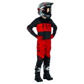 Fly Racing Motocross F-16 Jugend Rot-Schwarz Gear Combo