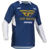 Fly Racing Motocross Jersey Evolution Navy-Weiß-Gold