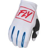 Fly Racing Motocross Handschuhe Lite Rot-Weiß-Blau