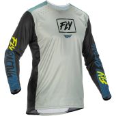 Fly Racing Motocross Jersey Lite Grau-Teal-Neongelb