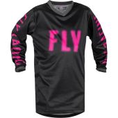 Fly Racing Motocross Jersey F-16 Jugend Schwarz/Pink