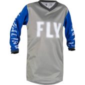 Fly Racing Motocross Jersey F-16 Jugend Grau/Blau