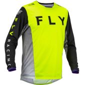 Fly Racing Motocross Jersey Kinetic Kore Hi-Vis/Schwarz
