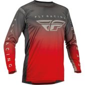 Fly Racing Motocross Jersey Lite Rot/Grau
