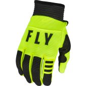 Fly Racing Motocross Handschuhe F-16 Jugend Hi-Vis-Schwarz