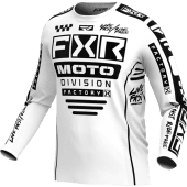 FXR Podium Gladiator Mx Motocross-Shirt Weiss/Schwarz