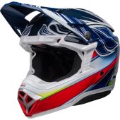 Bell Moto-10 Spherical Helm Tomac - Blau/Weiß