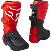 Fox Comp Motocross-Stiefel für Jugend mit Schnalle Fluo Rot