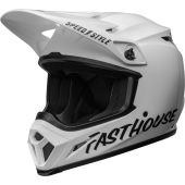 BELL Mx-9 Mips Motocross-Helm - Fasthouse Gloss Weiß/Schwarz