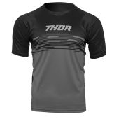 THOR Mountainbike-Shirt mit kurzen Ärmeln ASSIST SHIVER Schwarz/Grau