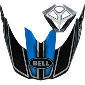 BELL Moto-10 Spherical Ersatz-Helmschild und Mundstück kit - Webb Marmont Glanz North Carolina Blau