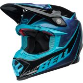 Bell Moto-9S Flex Motocross-Helm - Sprite Gloss Schwarz/Blau