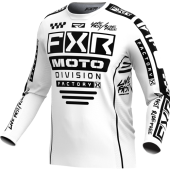 FXR Jugend Podium Mx Motocross-Shirt Weiss/Schwarz
