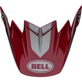BELL Moto-9S Flex Ersatz-Helmschild - Ferrandis M√©chant Glanz Rot/Silber